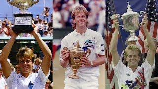 Stefan Edberg  All 6 Grand Slam Championship points [upl. by Hurwit]