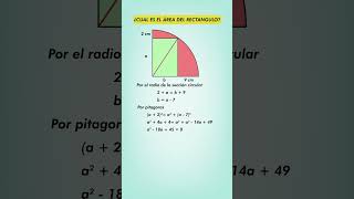 Descubre cómo aplicar el teorema de Pitágoras para encontrar el área entre dos figuras [upl. by Adur]