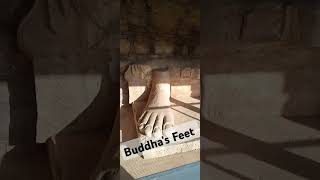 Bhuddas Feet at the Dharmarajika Stupa And Monastery taxila lordbuddha [upl. by Drhcir]