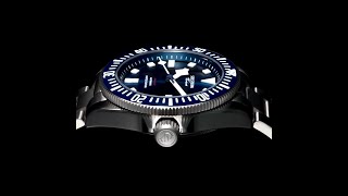 Titanium wristwatch Seestern Automatic Movement no date 3D lume indices [upl. by Yale165]