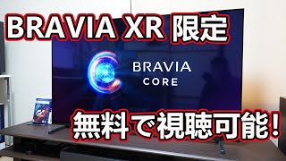 BRAVIA XRで楽しめるストリーミングサービス「BRAVIA CORE」について【BRAVIA XRユーザーは無料で視聴可能！】 [upl. by Darnok]