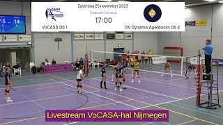 VoCASA D1  SV Dynamo Apeldoorn D2 25 nov 2023 Topdivisie Dames Volleybal [upl. by Nedroj]