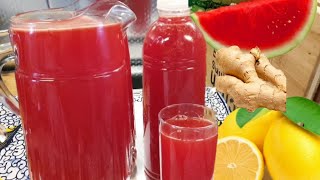 Comment Je Réalise Mon Jus De Pastèque 🍉 Au Gingembre Betteraves Et Au Citron 🍋 [upl. by Shelden]