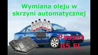 Wymiana miski olejowej oraz oleju w automatycznej skrzyni biegów Passat B5 FL [upl. by Ailehpo473]