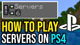 How To Join amp Play Servers In Minecraft PS4 [upl. by Ahsika]