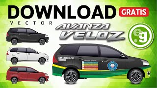 VECTOR TOYOTA AVANZA VELOZ 2017  CorelDraw Speed Art  Edukasi Grafis [upl. by Stacie685]