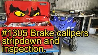 Brake caliper strip down and inspection 1305 [upl. by Pip]