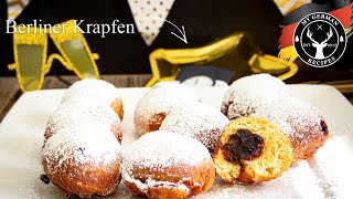 How to make Berliner  Krapfen  Beignets ✪ MyGermanRecipes [upl. by Adnorrahs]