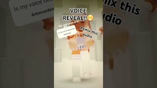 Is my voice pretty roblox answer aesthetic question music voisereveal promqueen subscribe [upl. by Drofniw]