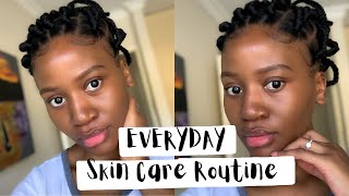 QUICK and AFFORDABLE Every Day Skin Care Routine  South African Youtubers [upl. by Aronel]