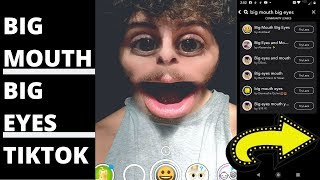 TikTok BIG EYES Filter TUTORIALHow To Get amp Use [upl. by Yasibit]