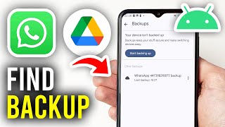 How To Find WhatsApp Backup Data On Google Drive  Full Guide [upl. by Siravaj]