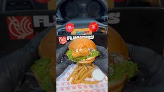 Spicy 🔥 Zinger Burger with Fries 🍟 asmr food mukbang foodie shorts ZachChoi kfc [upl. by Koffman]