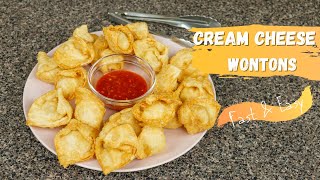 Super Easy Cream Cheese Wontons [upl. by Nicoli]