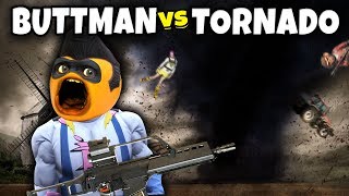 Adventures of Buttman 26 BUTTMAN vs TORNADO Annoying Orange GTA V [upl. by Eillah]