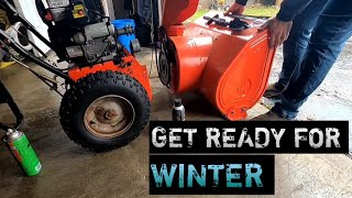 Snowblower Drive Belt Replacement amp Service Ariens Deluxe 28 [upl. by Auhsoj]