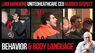 Luigi Mangione UnitedHealthCare CEO Murder Suspect Behavior and Body Language [upl. by Pelletier179]