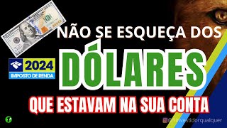 Como declarar Dólares IRPF 2024 [upl. by Nairde]