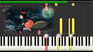 Message Of Rouge  Piano Tutorial  Kikis Delivery Service [upl. by Bergess403]