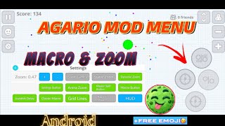 AGARIO MACRO amp ZOOM  MOD MENU ANDROID Agario Mobile [upl. by Yrrem]