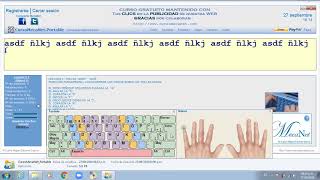Clase de MecaNet Mecanografía Aprender a escribir de forma rápida [upl. by Analram]
