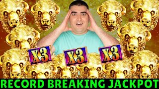 RECORD BREAKING JACKPOT On High Limit Buffalo Gold Slot  240 MAX BET [upl. by Juni]