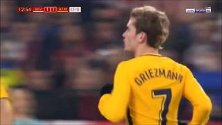 Antoine Griezmann amazing goal vs Sevilla away2412018  Copa del Rey [upl. by Bogey]