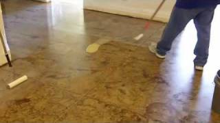 Do it yourself concrete staining How to stain concrete floors [upl. by Nalym]