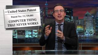 Patents Last Week Tonight with John Oliver HBO [upl. by Esilahs]