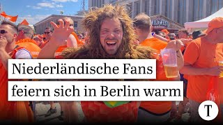 ⚽Niederländische Fans färben Berlin orange EM Fan Party  Oranje Holland FußballFans Fan Walk⚽ [upl. by Larrisa]