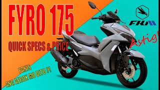 NEW FEKON FYRO 175  QUICK SPECS and PRICE [upl. by Anaigroeg]