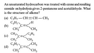 resulting ozonide on hydrolysis gives 2pentanone and acetaldehyde ❣️ [upl. by Athalia]