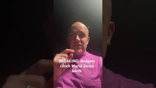 BREAKING Dodgers clinch World Series berth breakingnews dodgers mlb youtubeshorts [upl. by Tanya]