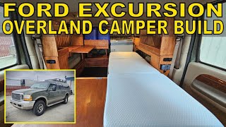 2001 Ford Excursion 4x4 V10 Overland Camper Build Build 35 [upl. by Bilow]