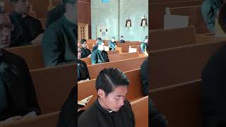 The Seminarians Sing a Beautiful Song in the Main Chapel [upl. by Owena321]