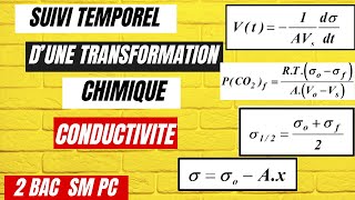 Suivi temporel dune transformation chimique Par mesure de conductivite 2BACPC SM [upl. by Atem]