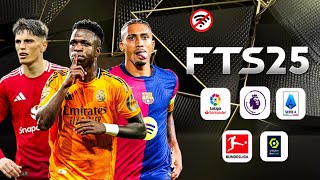 FTS 25 MOBILE™ ANDROID OFFLINE 300 MB NEW KITS 202425 REAL FACES AND LATEST TRANSFERS BEST GRAPHICS [upl. by Jochbed]