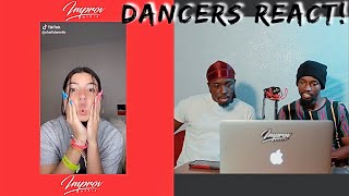 DANCERS REACT Charli Damelio TikTok Compilation 1 March 2020 [upl. by Yenhoj]