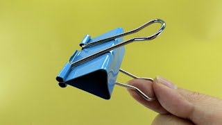 10 Amazing Hacks With Binder Clips That Are Really Useful [upl. by Waylon]