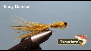 Easy Damsel Nymph Pattern  Troutlore Fly Tying tieyourown [upl. by Mendelsohn]