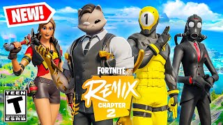 NEW FORTNITE CHAPTER 2 REMIX UPDATE NEW MAP BATTLE PASS amp MORE Fortnite Remix [upl. by Cirred]