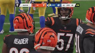 Bengals vs Rams Madden 23 Gameplay [upl. by Henn]