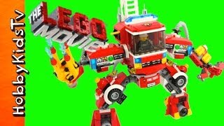 FIRETRUCK Mech from the Lego Movie and Animated Build [upl. by Davide465]