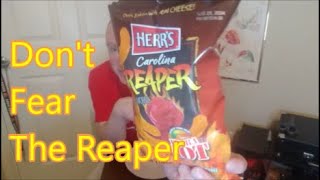 Herrs  Carolina Reaper Cheese Curls Review [upl. by Dyolf460]