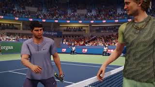 Alexander Zverev vs Carlos Alcaraz very hard Match at the Shanghai Masters 2024 [upl. by Tadeo]