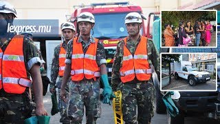 Incendie à Shoprite le corps de Dinesh Domah enseveli sous trois mètres de débris [upl. by Urquhart]