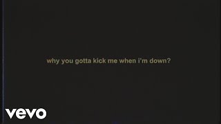 Bring Me The Horizon  why you gotta kick me when im down Lyric Video [upl. by Tomchay]