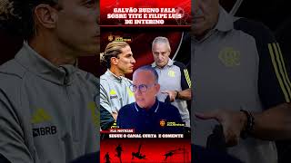 GALVÃO BUENO FALA SOBRE TITE E FILIPE LUÍS DE INTERINO flamengo futebol esporte foryou [upl. by Trebmal]