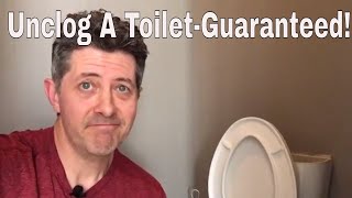 Unclog A Toilet3 Different Ways Guaranteed [upl. by Wrdna]