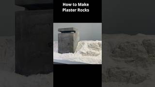 How to Make and Paint Realistic Plaster Rocks for Dioramas and Model Railroad miniature diy art [upl. by Leupold]